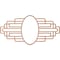 Ekena Millwork Elizabeth Wood Fretwork Prcd Ceiling Medallion, Cherry, 30"W x 15"H x 8 1/4"IW x 14 1/4"IH x 3/8"T CMWP30X15X0375EBCH - alternate 4